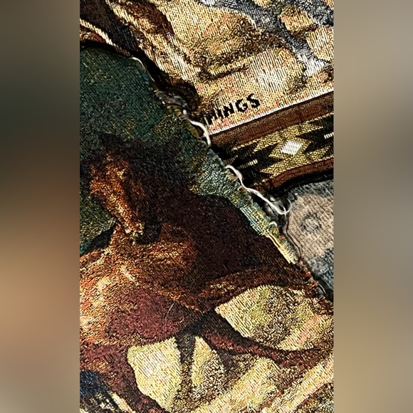 Horse Print Window Treatment Tapestry by C.Cummings